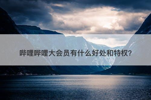 哔哩哔哩大会员有什么好处和特权？