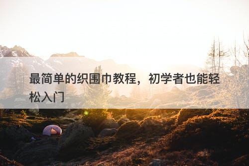 最简单的织围巾教程，初学者也能轻松入门