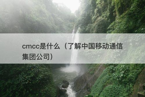 cmcc是什么（了解中国移动通信集团公司）-图1