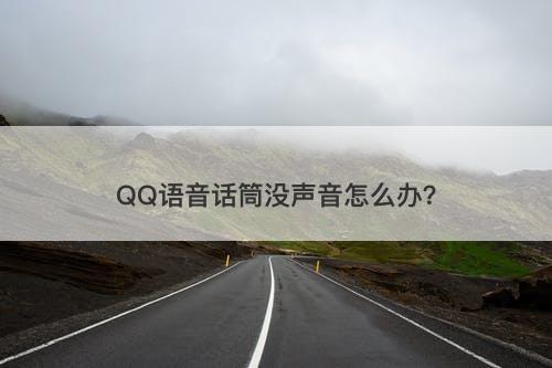 QQ语音话筒没声音怎么办？-图1