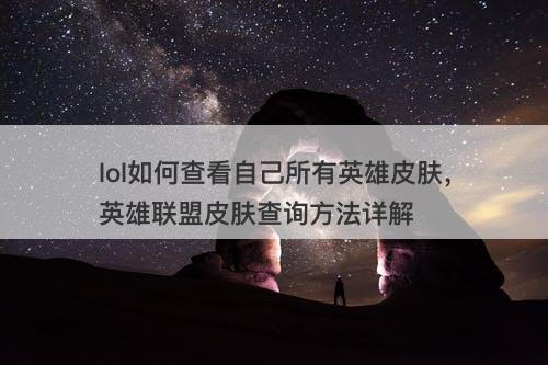lol如何查看自己所有英雄皮肤，英雄联盟皮肤查询方法详解-图1