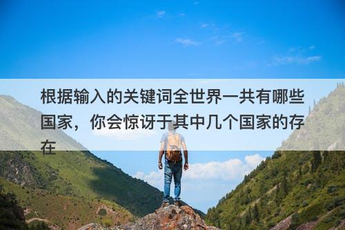 根据输入的关键词全世界一共有哪些国家，你会惊讶于其中几个国家的存在
