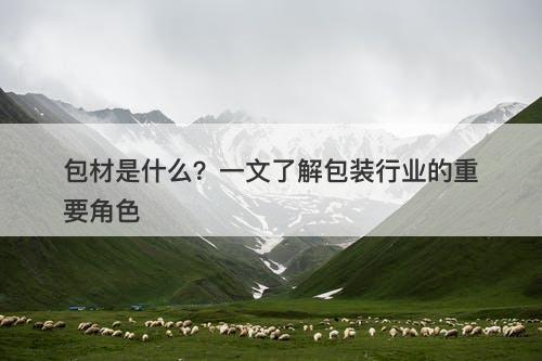 包材是什么？一文了解包装行业的重要角色