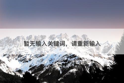 暂无输入关键词，请重新输入