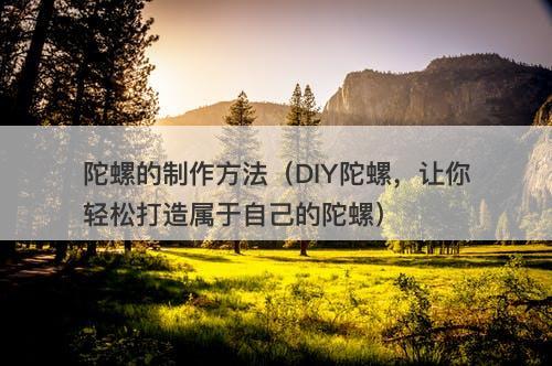 陀螺的制作方法（DIY陀螺，让你轻松打造属于自己的陀螺）