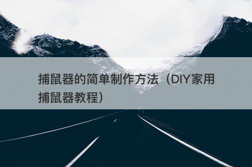 捕鼠器的简单制作方法（DIY家用捕鼠器教程）