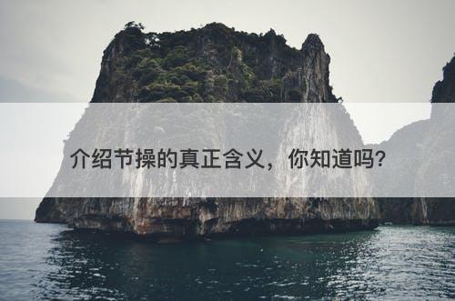 介绍节操的真正含义，你知道吗？