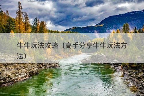 牛牛玩法攻略（高手分享牛牛玩法方法）