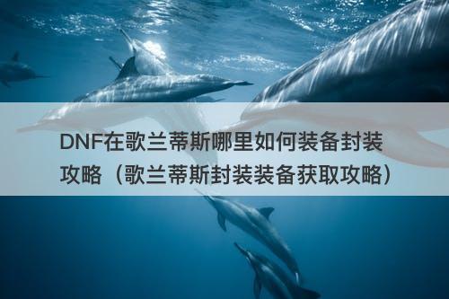 DNF在歌兰蒂斯哪里如何装备封装攻略（歌兰蒂斯封装装备获取攻略）