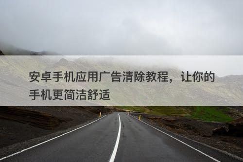 安卓手机应用广告清除教程，让你的手机更简洁舒适