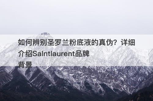 如何辨别圣罗兰粉底液的真伪？详细介绍Salntlaurent品牌背景
