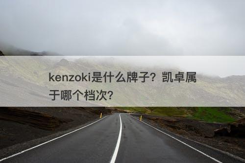 kenzoki是什么牌子？凯卓属于哪个档次？