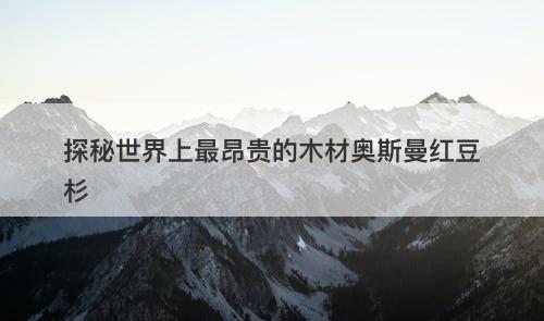 探秘世界上最昂贵的木材奥斯曼红豆杉