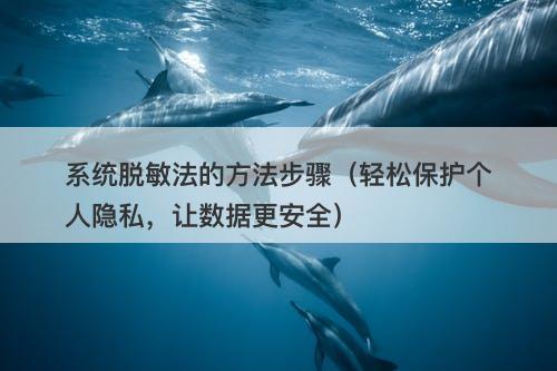 系统脱敏法的方法步骤（轻松保护个人隐私，让数据更安全）