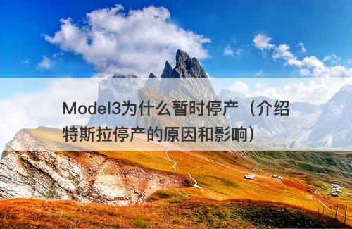Model3为什么暂时停产（介绍特斯拉停产的原因和影响）
