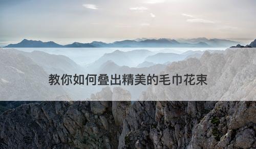 教你如何叠出精美的毛巾花束