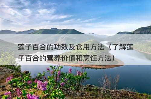 莲子百合的功效及食用方法（了解莲子百合的营养价值和烹饪方法）