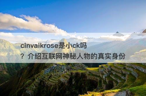 cinvaikrose是小ck吗？介绍互联网神秘人物的真实身份