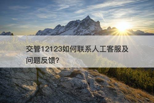 交管12123如何联系人工客服及问题反馈？