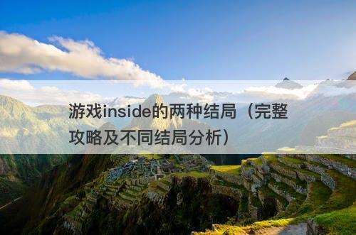 游戏inside的两种结局（完整攻略及不同结局分析）-图1