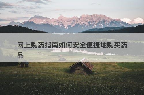 网上购药指南如何安全便捷地购买药品