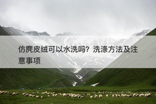 仿麂皮绒可以水洗吗?洗涤方法及注意事项-图1 仿麂皮绒可以水洗吗?洗涤方法及注意事项-图1