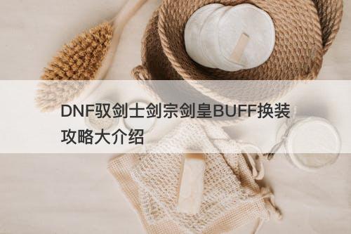 DNF驭剑士剑宗剑皇BUFF换装攻略大介绍