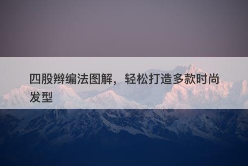 四股辫编法图解，轻松打造多款时尚发型