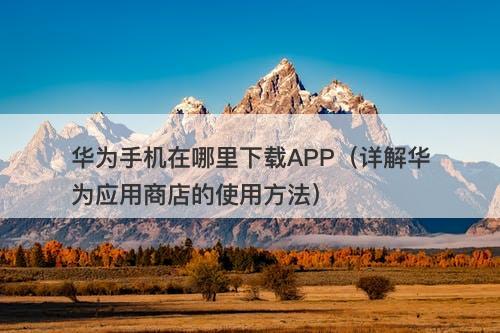 华为手机在哪里下载APP（详解华为应用商店的使用方法）