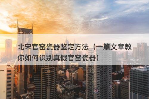 北宋官窑瓷器鉴定方法（一篇文章教你如何识别真假官窑瓷器）