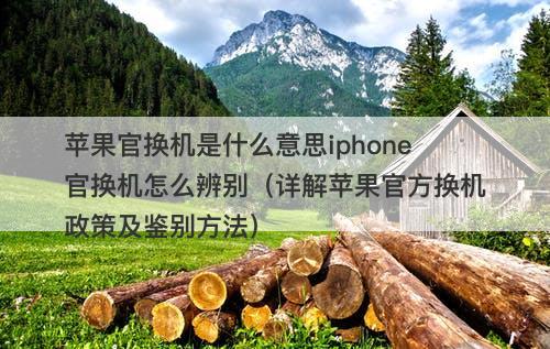 苹果官换机是什么意思iphone官换机怎么辨别（详解苹果官方换机政策及鉴别方法）