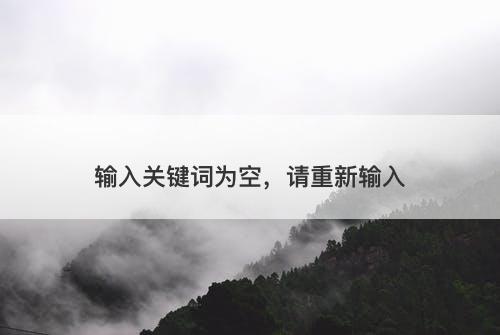 输入关键词为空，请重新输入