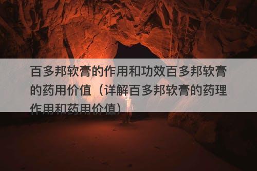 百多邦软膏的作用和功效百多邦软膏的药用价值（详解百多邦软膏的药理作用和药用价值）