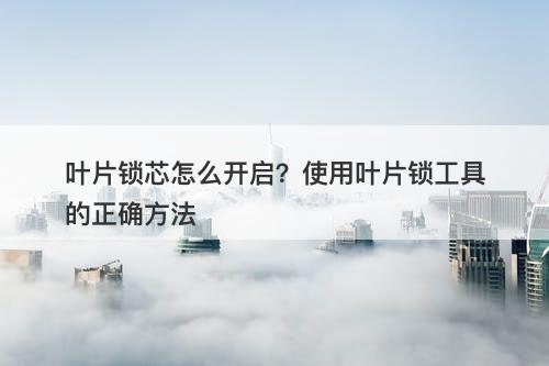 叶片锁芯怎么开启？使用叶片锁工具的正确方法