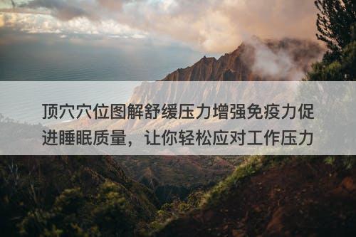 顶穴穴位图解舒缓压力增强免疫力促进睡眠质量，让你轻松应对工作压力