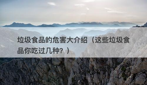 垃圾食品的危害大介绍（这些垃圾食品你吃过几种？）