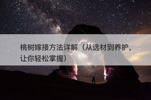 桃树嫁接方法详解（从选材到养护，让你轻松掌握）-图1