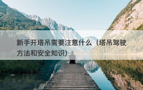 新手开塔吊需要注意什么（塔吊驾驶方法和安全知识）