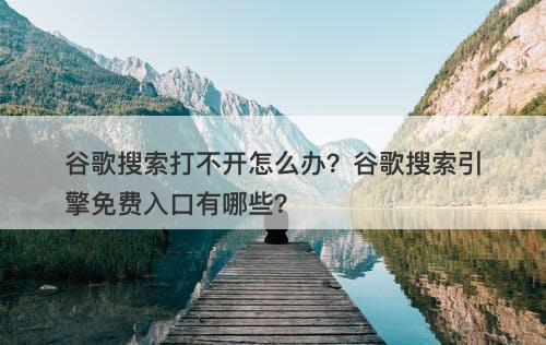 谷歌搜索打不开怎么办？谷歌搜索引擎免费入口有哪些？
