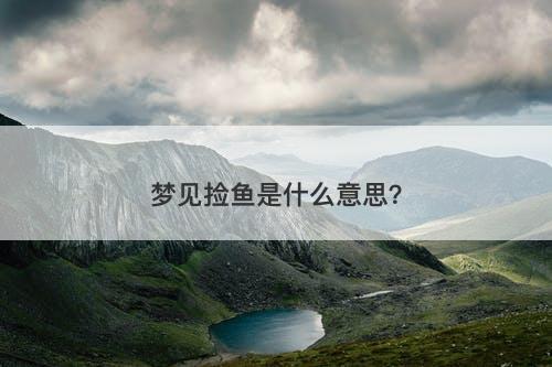 梦见捡鱼是什么意思？