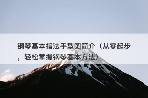 钢琴基本指法手型图简介（从零起步，轻松掌握钢琴基本方法）-图1