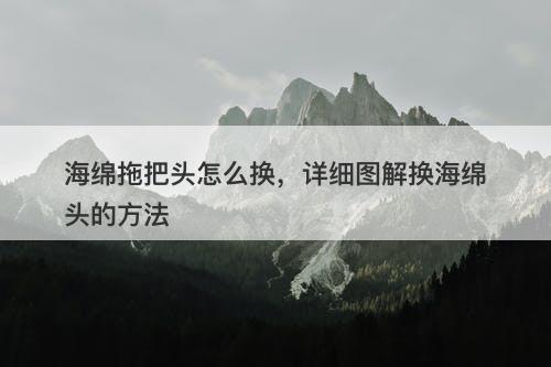 海绵拖把头怎么换,详细图解换海绵头的方法-图1 海绵拖把头怎么换,详细图解换海绵头的方法-图1