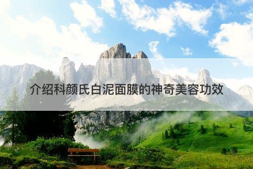 介绍科颜氏白泥面膜的神奇美容功效