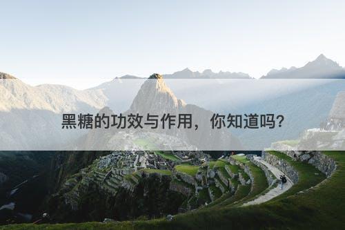 黑糖的功效与作用，你知道吗？