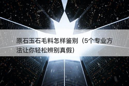 原石玉石毛料怎样鉴别（5个专业方法让你轻松辨别真假）