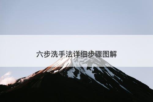 六步洗手法详细步骤图解