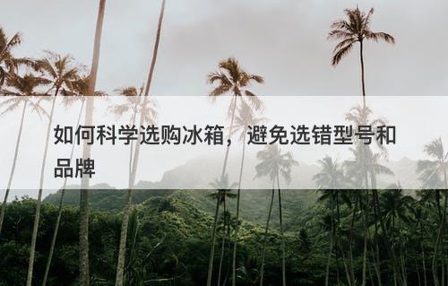 如何科学选购冰箱，避免选错型号和品牌
