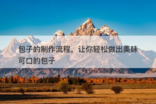 包子的制作流程，让你轻松做出美味可口的包子