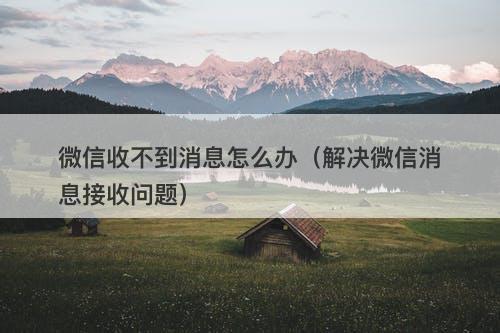 微信收不到消息怎么办（解决微信消息接收问题）
