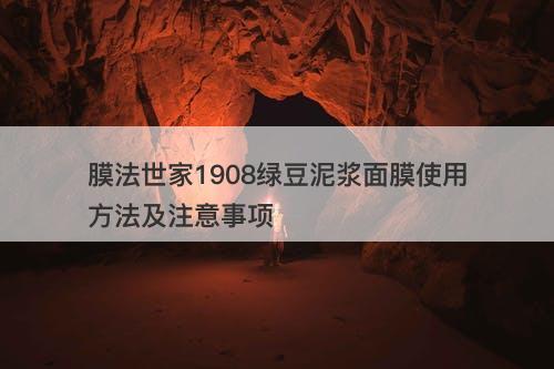 膜法世家1908绿豆泥浆面膜使用方法及注意事项